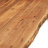 Rustika Rowe -  3 Piece Dining Set Solid Acacia Wood Brown